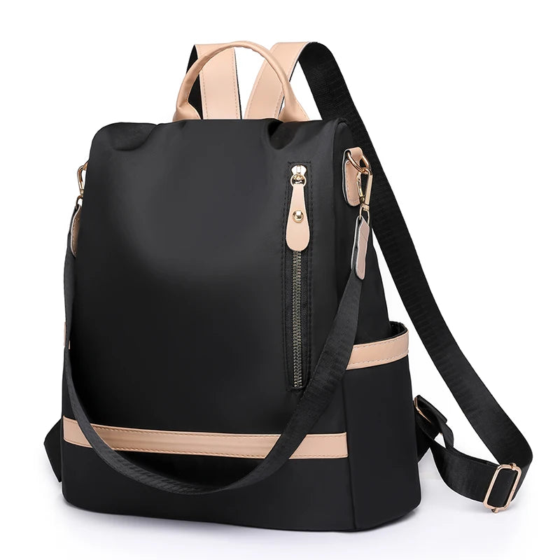 Évasion Élégante – Sac à Dos Antivol Imperméable pour Femme