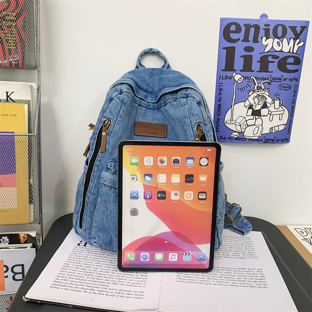 Épure Denim — Sac à Dos Élégance Urbaine