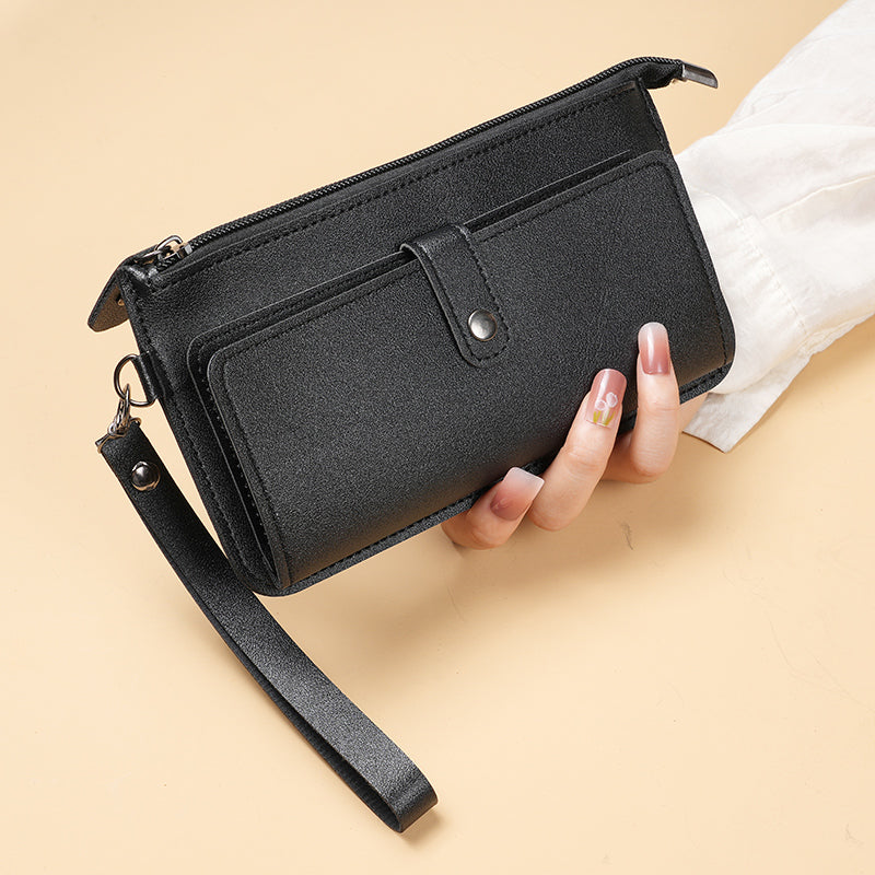Élégance Classique – Portefeuille Long Multi-Rangements