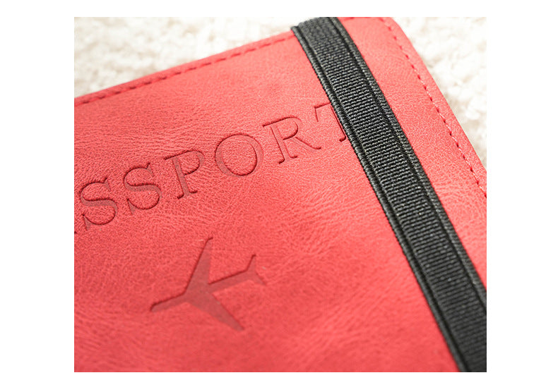 Élégance Nomade – Étui Passeport Anti-RFID en Cuir Végan