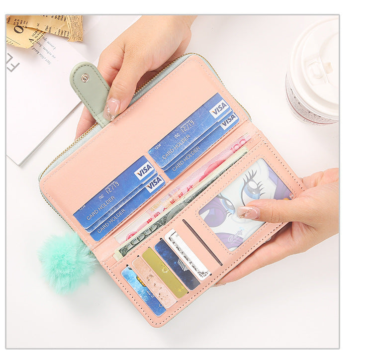 Élégance Véritable – Portefeuille Long Femme en Cuir Vegan