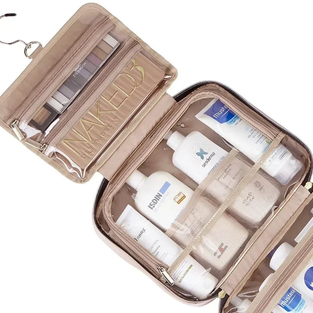 Élégance Nomade – Trousse de Voyage Suspendue Grande Capacité
