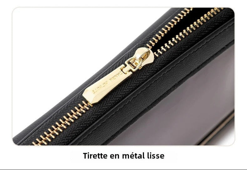 Élégance Tactile – Sac Portefeuille RFID en Cuir Végan