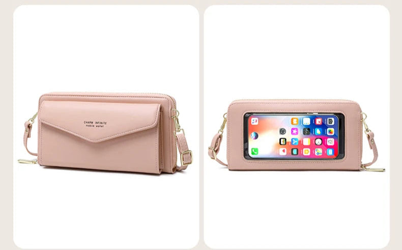 Élégance Tactile – Sac Portefeuille RFID en Cuir Végan