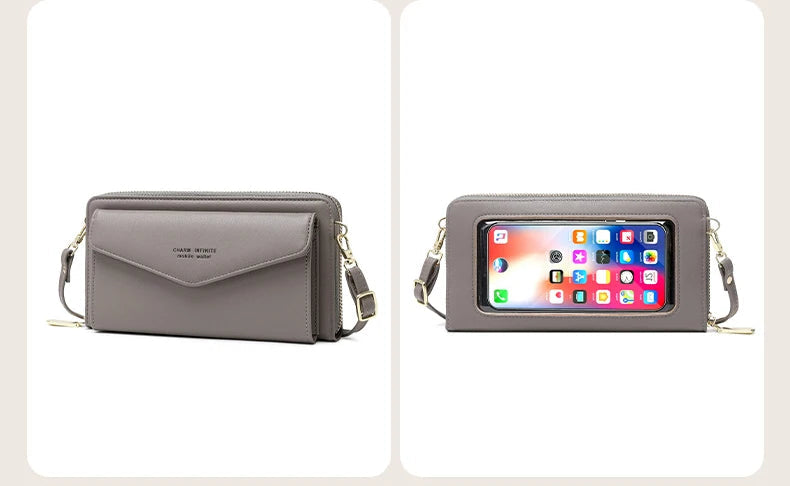 Élégance Tactile – Sac Portefeuille RFID en Cuir Végan