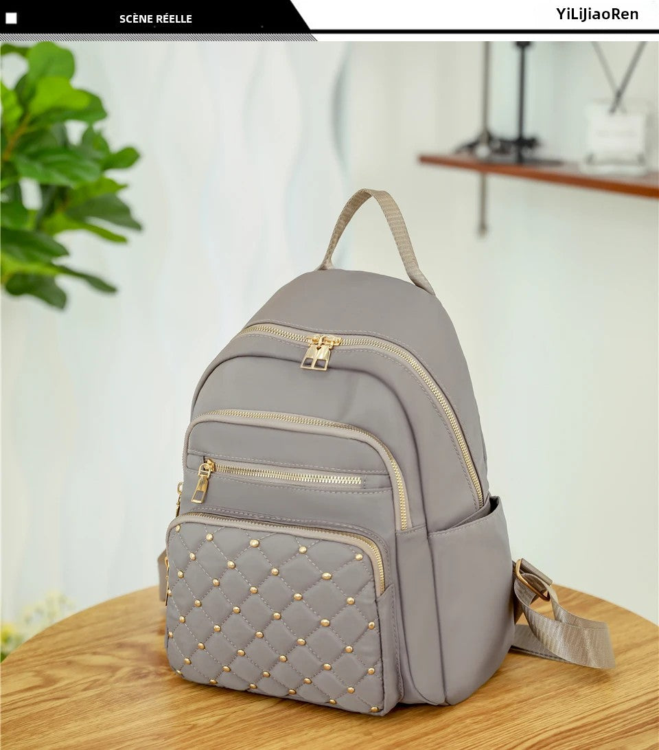 Élégance Nomade – Sac à Dos Femme en Nylon Premium & Détails Brillants