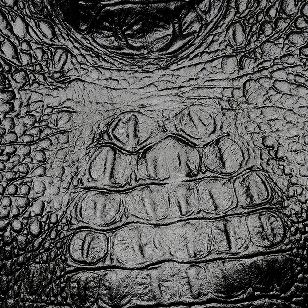 Élégance Sauvage – Sac Seau Vintage en Cuir Crocodile