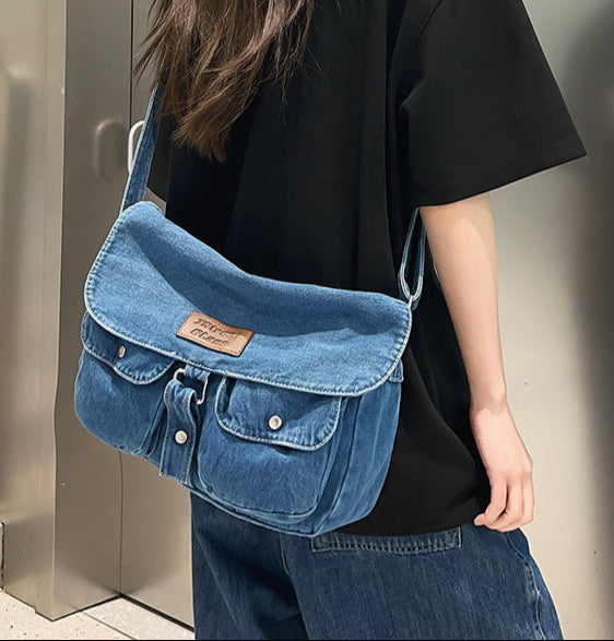 Sacoche Élégance Denim – L’Indispensable Urbain