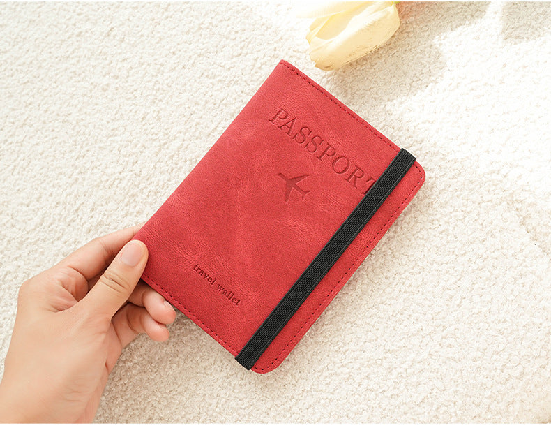 Élégance Nomade – Étui Passeport Anti-RFID en Cuir Végan