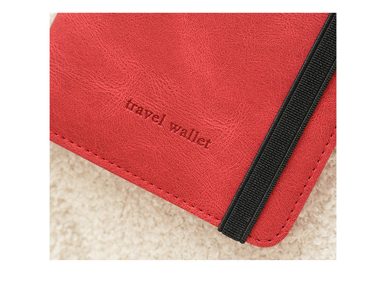 Élégance Nomade – Étui Passeport Anti-RFID en Cuir Végan