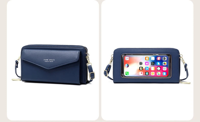 Élégance Tactile – Sac Portefeuille RFID en Cuir Végan