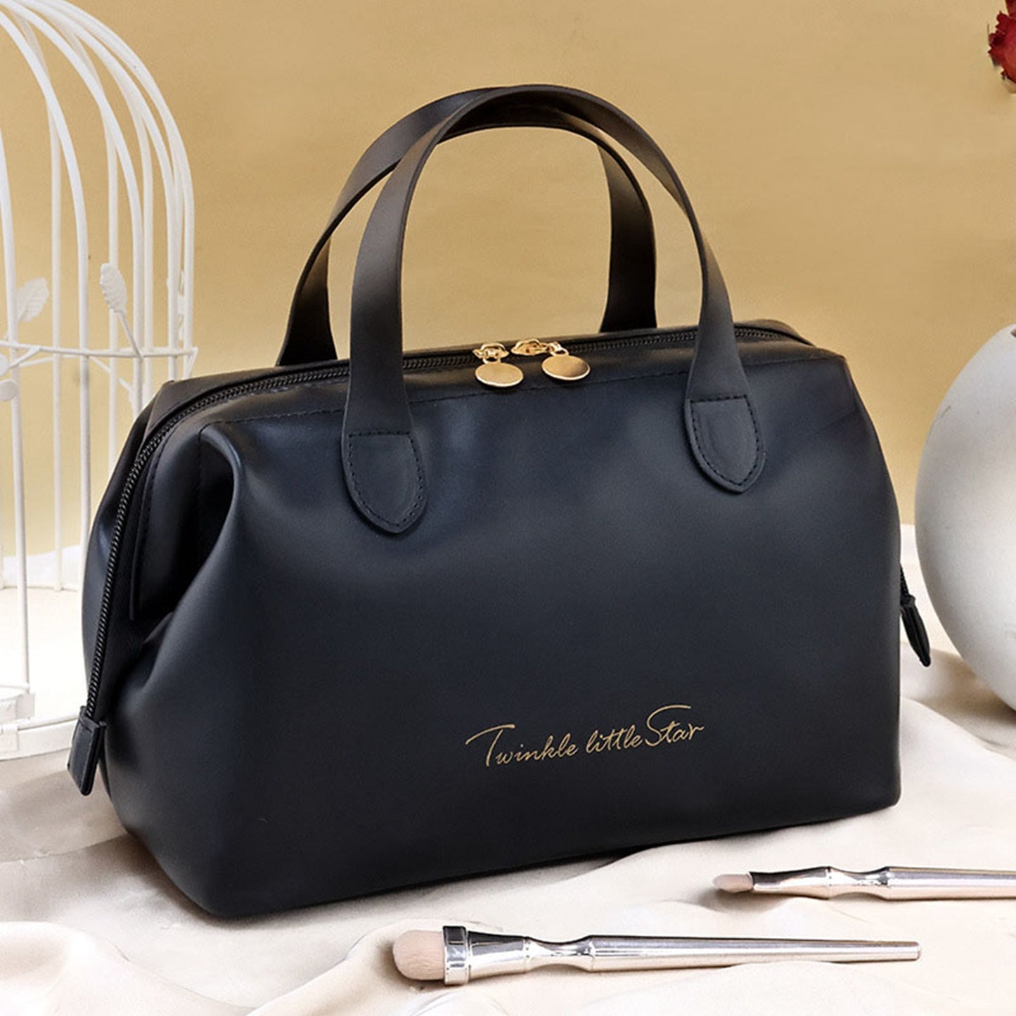 Trousse Élégance Voyage – Grande Capacité & Finition Luxe