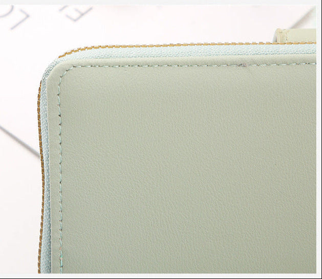 Élégance Véritable – Portefeuille Long Femme en Cuir Vegan