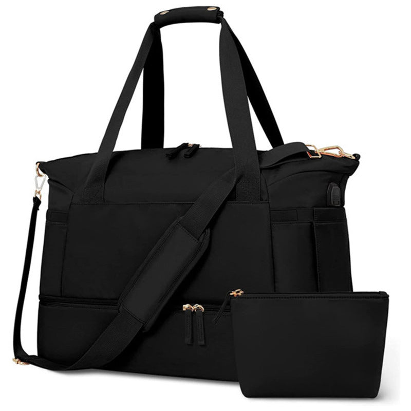 Évasion Élégante – Sac Week-end Femme avec Port USB Intégré