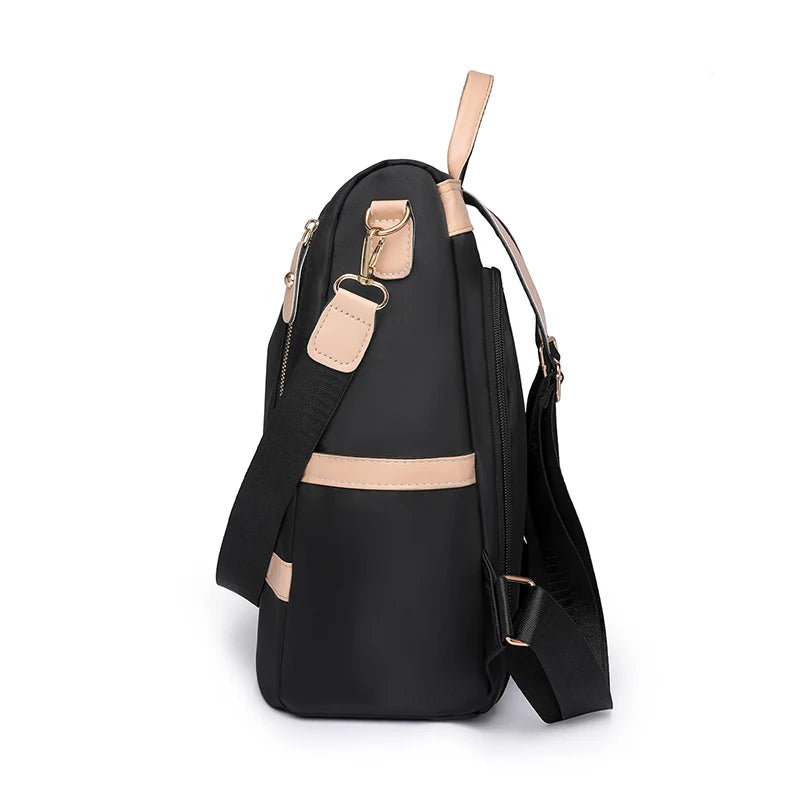 Évasion Élégante – Sac à Dos Antivol Imperméable pour Femme