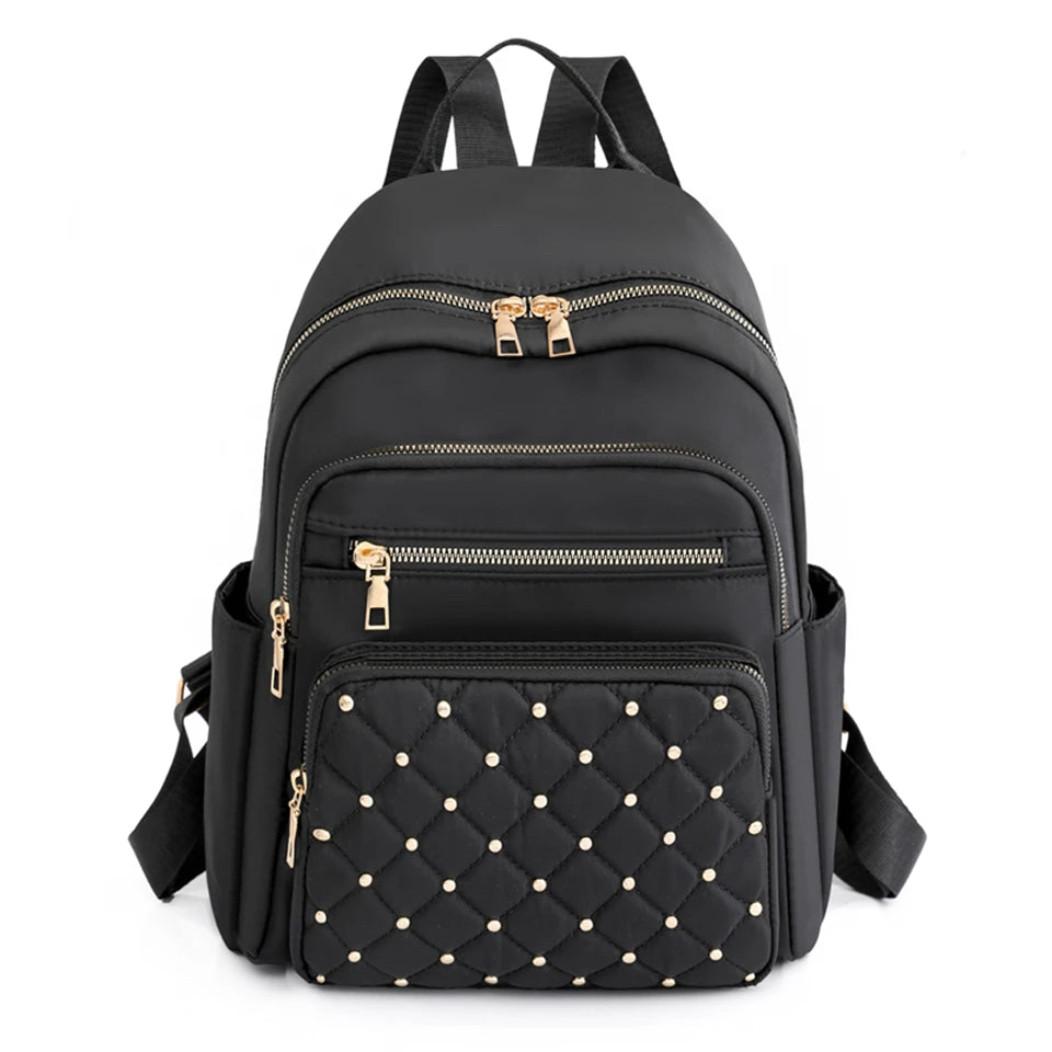 Élégance Nomade – Sac à Dos Femme en Nylon Premium & Détails Brillants