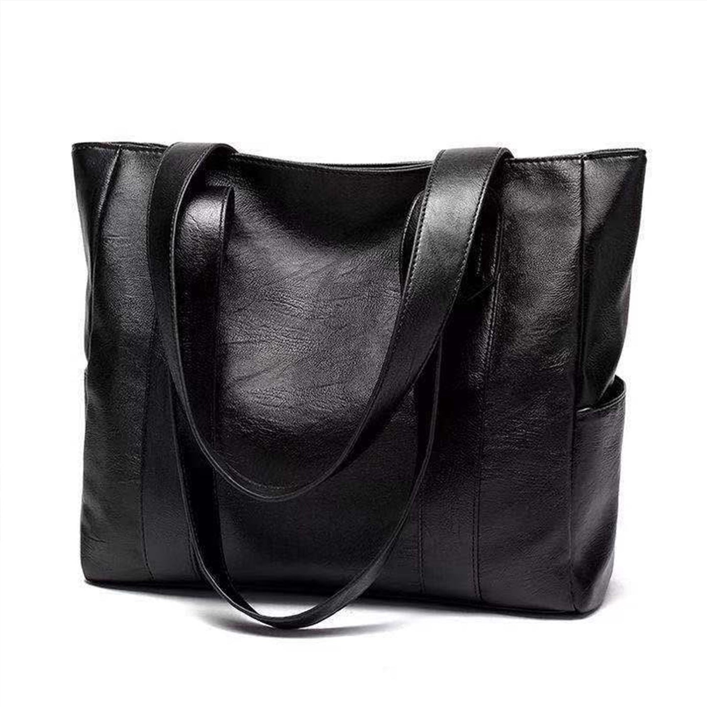 Élégance Nomade – Sac Cabas en Cuir Souple
