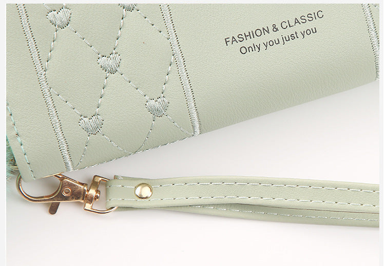Élégance Véritable – Portefeuille Long Femme en Cuir Vegan