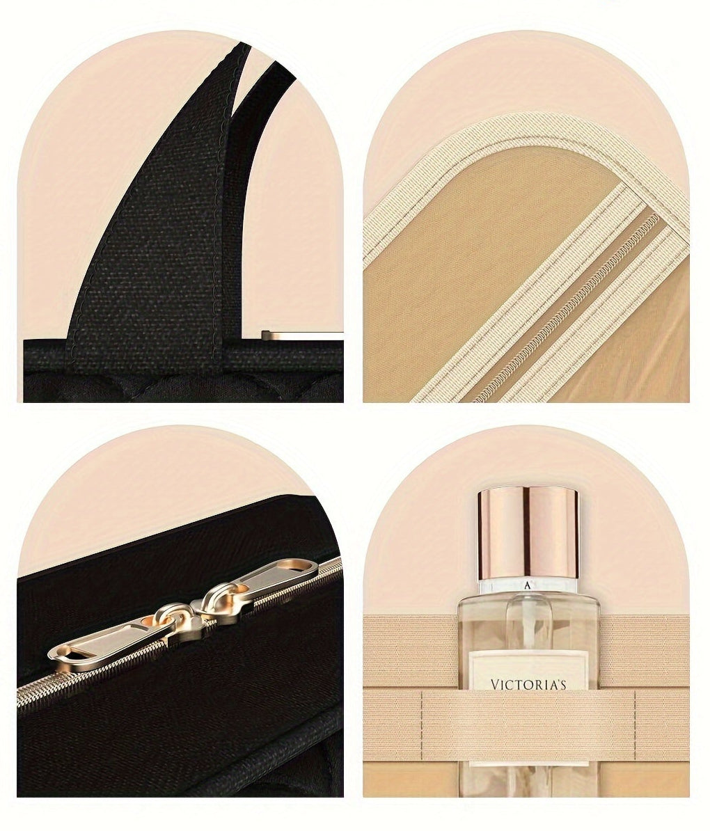 Élégance Nomade – Trousse de Toilette Suspendue Grande Capacité