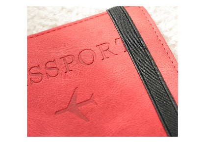 Élégance Nomade – Étui Passeport Anti-RFID en Cuir Végan