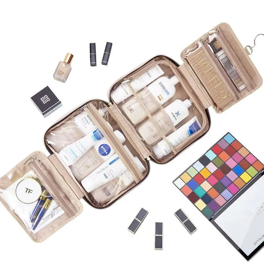 Élégance Nomade – Trousse de Voyage Suspendue Grande Capacité