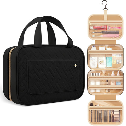 Élégance Nomade – Trousse de Toilette Suspendue Grande Capacité