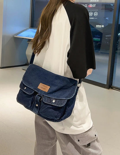 Sacoche Élégance Denim – L’Indispensable Urbain