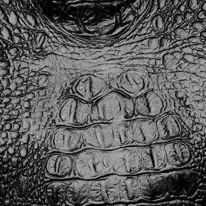 Élégance Sauvage – Sac Seau Vintage en Cuir Crocodile