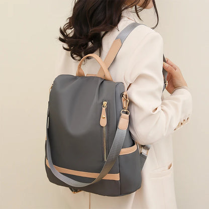 Évasion Élégante – Sac à Dos Antivol Imperméable pour Femme