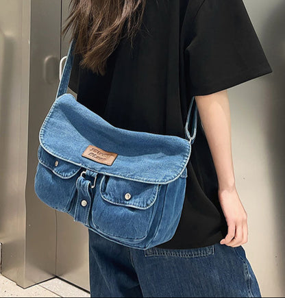 Sacoche Élégance Denim – L’Indispensable Urbain