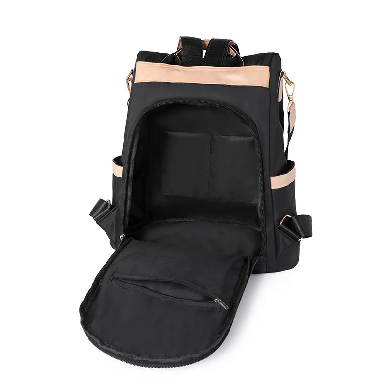 Évasion Élégante – Sac à Dos Antivol Imperméable pour Femme