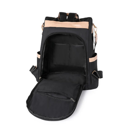 Évasion Élégante – Sac à Dos Antivol Imperméable pour Femme