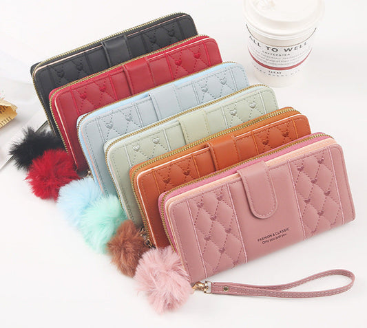 Élégance Véritable – Portefeuille Long Femme en Cuir Vegan