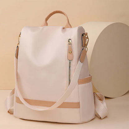 Évasion Élégante – Sac à Dos Antivol Imperméable pour Femme