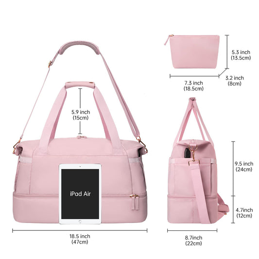 Évasion Élégante – Sac Week-end Femme avec Port USB Intégré