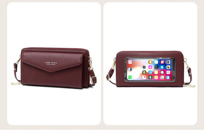 Élégance Tactile – Sac Portefeuille RFID en Cuir Végan