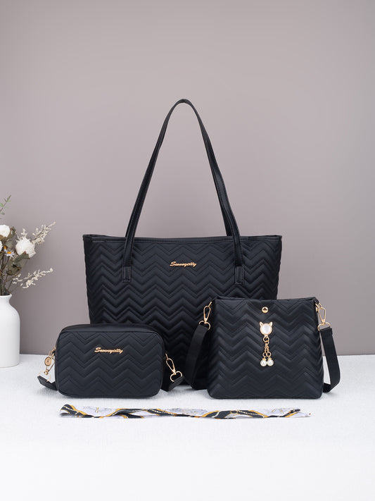 Élégance Ondulée – Ensemble Sac Prestige 3-en-1