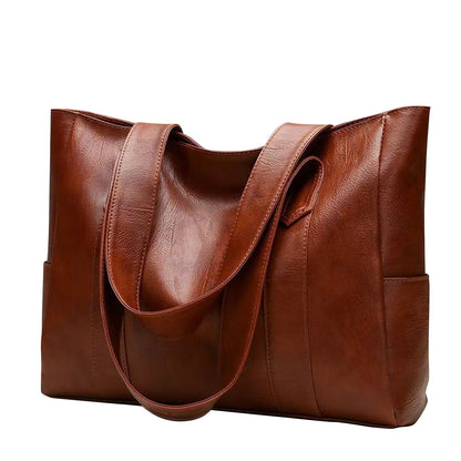Élégance Nomade – Sac Cabas en Cuir Souple