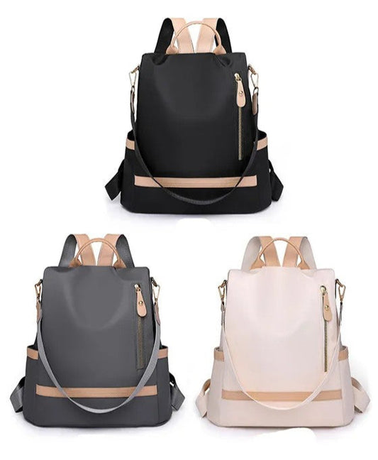 Évasion Élégante – Sac à Dos Antivol Imperméable pour Femme