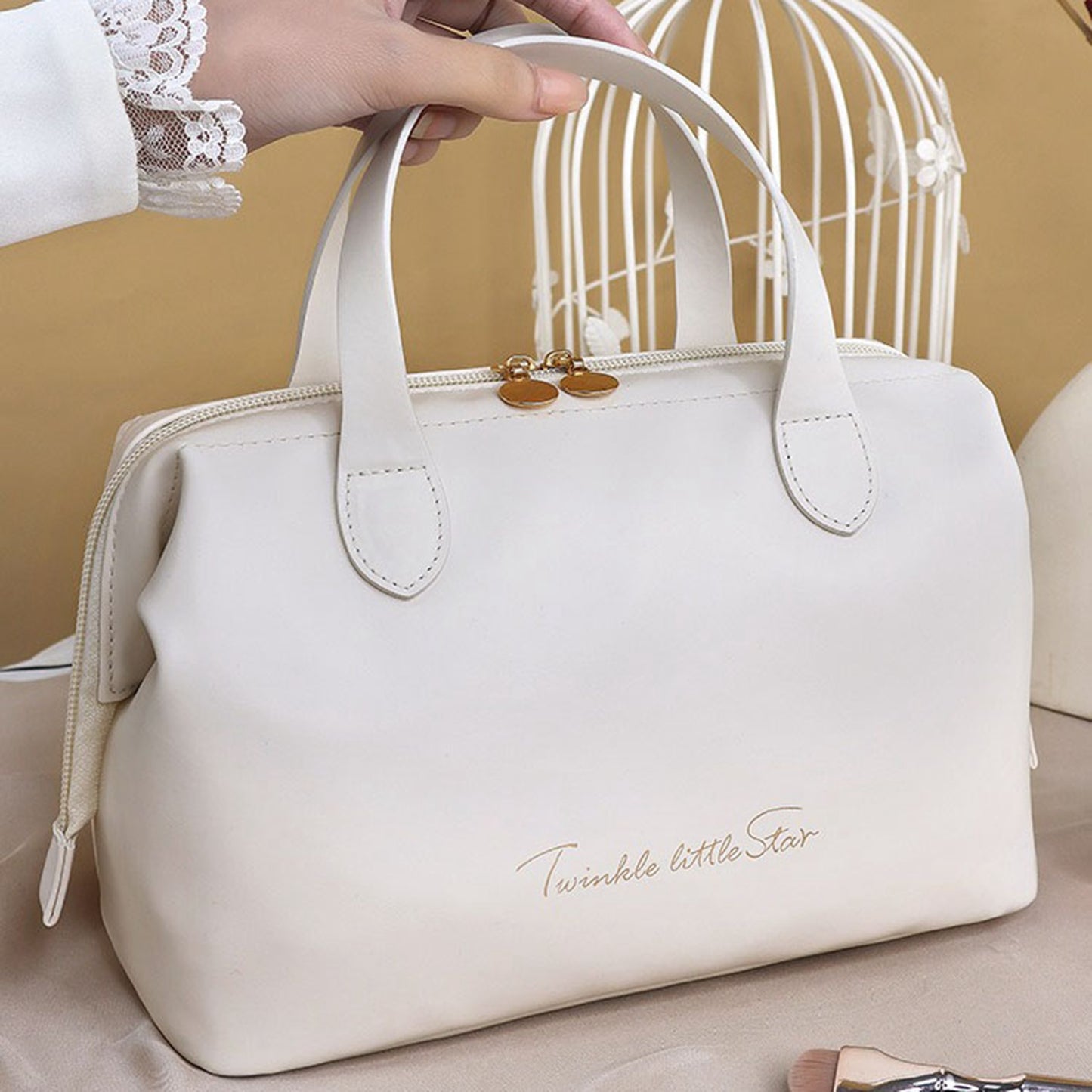 Trousse Élégance Voyage – Grande Capacité & Finition Luxe