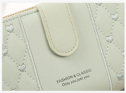Élégance Véritable – Portefeuille Long Femme en Cuir Vegan