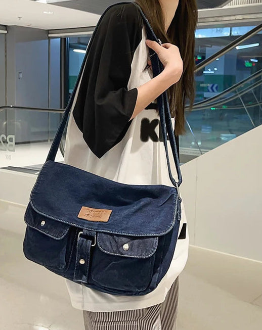 Sacoche Élégance Denim – L’Indispensable Urbain