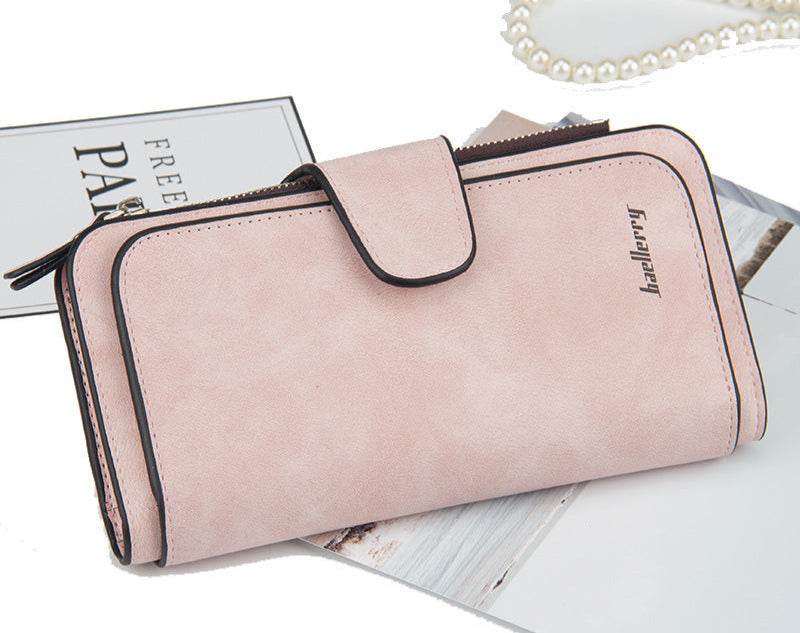 Élégance Feuillée – Portefeuille Long en Cuir Vegan RFID pour Femme